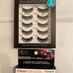 Ardell Multipack 5's Demi Eyelashes with clear adhesive tube